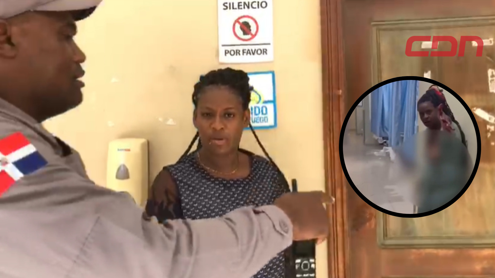 Mari Ramírez, mujer que destruyó area de emergencia de hospital. Foto CDN Digital