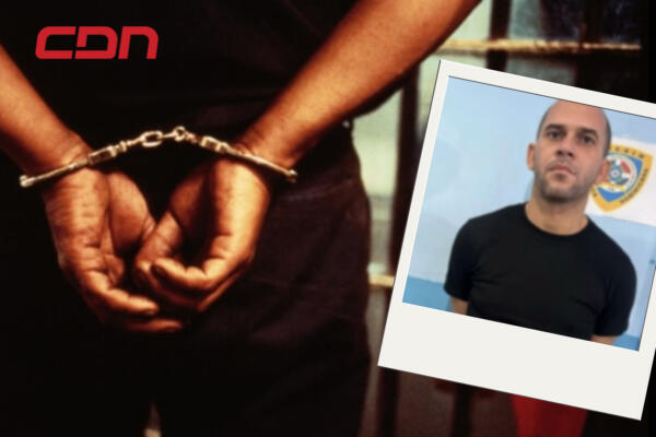 Elías Rodríguez, arrestado por asalto a mensajero en Santiago.