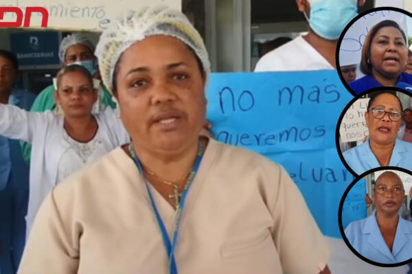  
Enfermeras en Santiago y Moca protestan en demanda de aumento salarial. Foto CDN Digital
