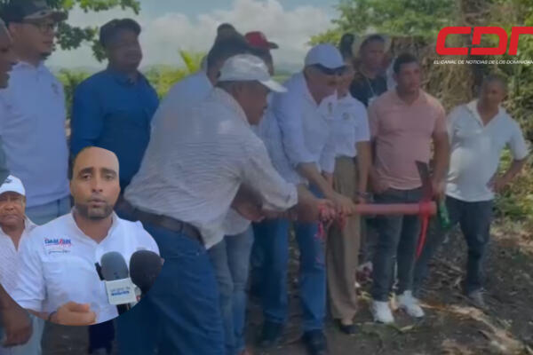 Al dar el primer picazo el edil anunció que las intervenciones se llevarán a cabo en varias etapas de construcción. Fuente CDN Digital 