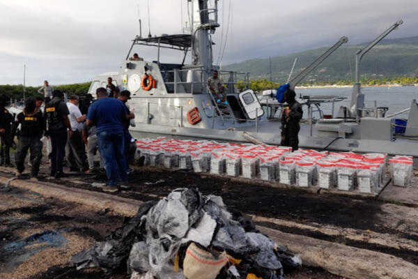 La droga en el muelle de Barahona
Foto: Genaro Moreta
