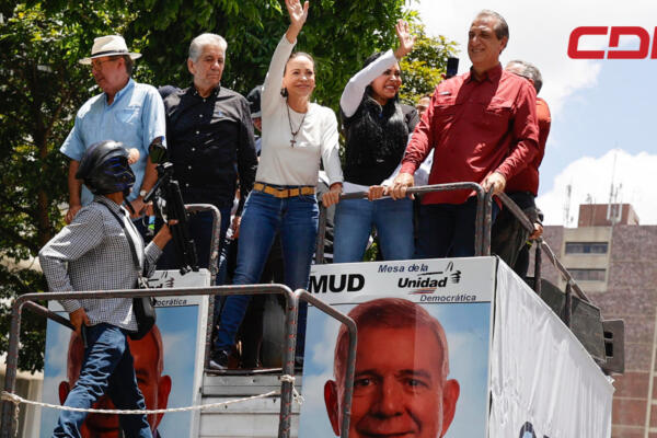 María Corina Machado, líder opositora de Venezuela