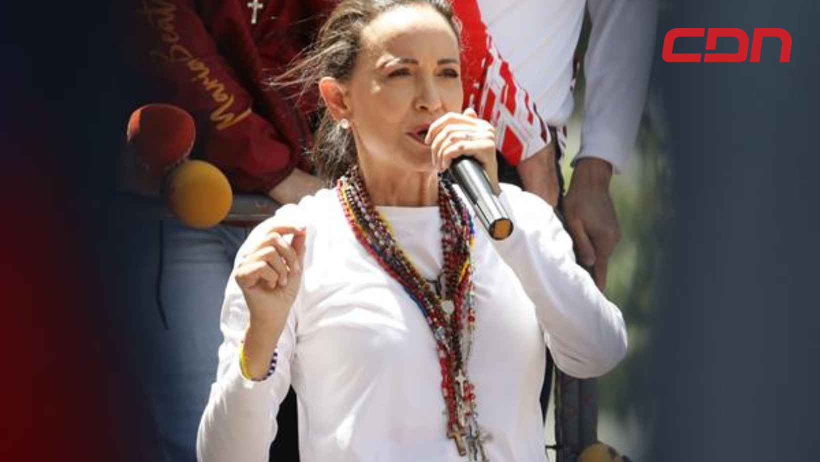 María Corina Machado, líder opositora de Venezuela