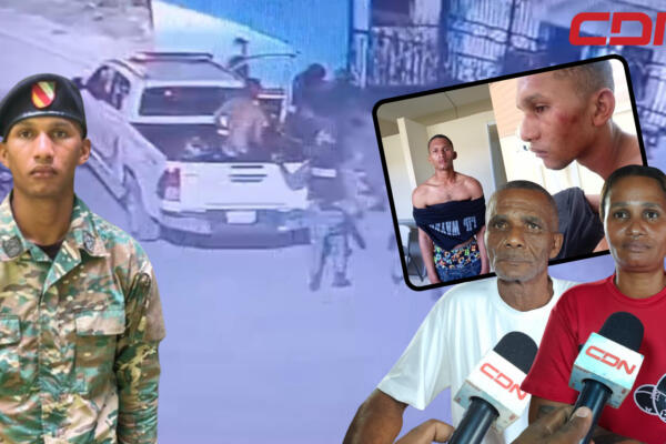 Braulin Emilio Gómez Cuevas, raso del Ejército de la República Dominicana agredido por varios agentes de la Policía Nacional. Foto CDN Digital
