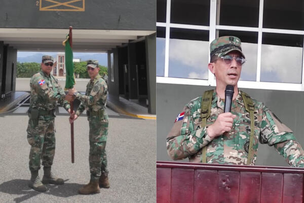 General de brigada Freddy Rafael Soto Thormann y el general de brigada Fernando Arturo Pérez Jiménez
