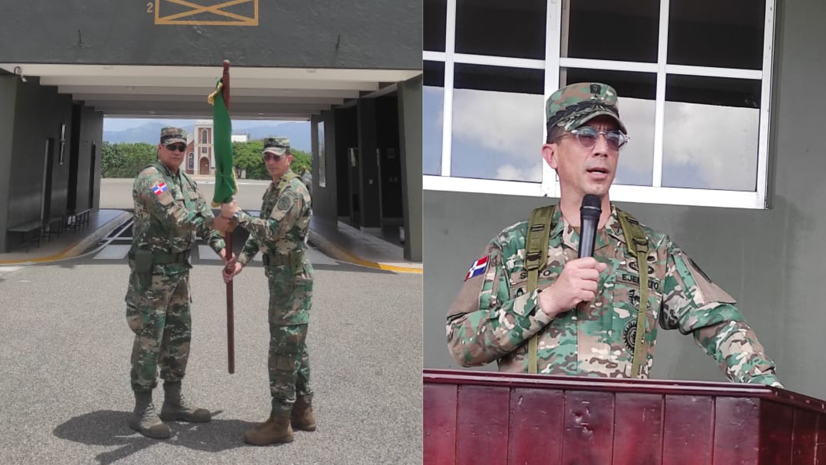 General de brigada Freddy Rafael Soto Thormann y el general de brigada Fernando Arturo Pérez Jiménez
