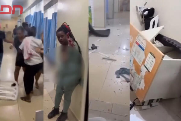 Mari Ramírez, mujer que destruyó sala de emergencia en hospital en Villa Altagracia. Foto CDN Digital
