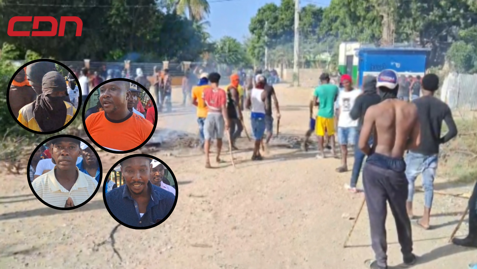 Haitianos se manifiestan por presuntos abusos de militares. Foto CDN Digital