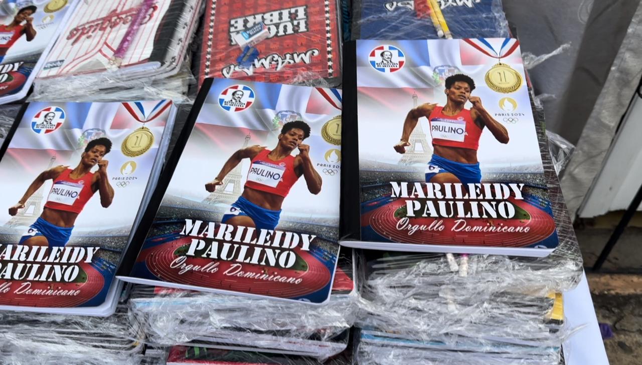 Cuadernos de Marileidy Paulino, campeona de los 400 metros planos femeninos en los JJ.OO. de París 2024.