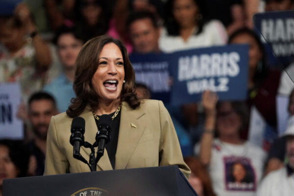 Candidata  a la presidencia de EE. UU, Kamala Harris.