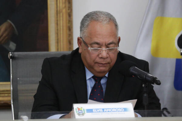 Elvis Amoroso, presidente del CNE de Venezuela