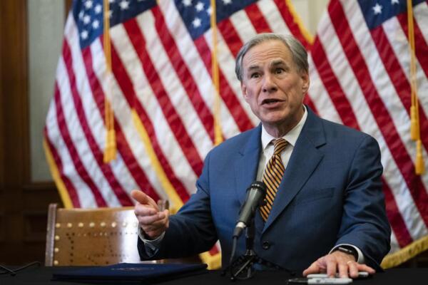 Gobernador de Texas, Greg Abbott.