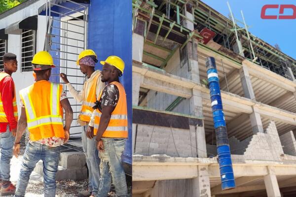Presencia de obreros Haitianos en construcción 