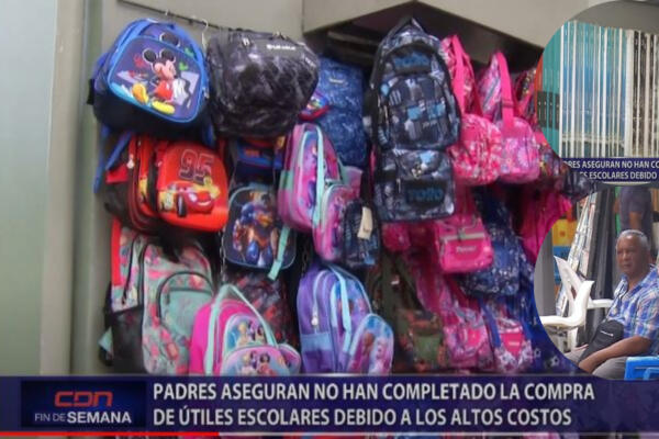 Padres aseguran no han completado la compra de útiles escolares debido a los altos costos