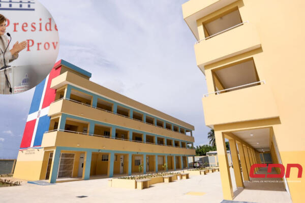 Raquel Peña inaugura nueva escuela en sabana perdida, beneficiará a 850 Alumnos