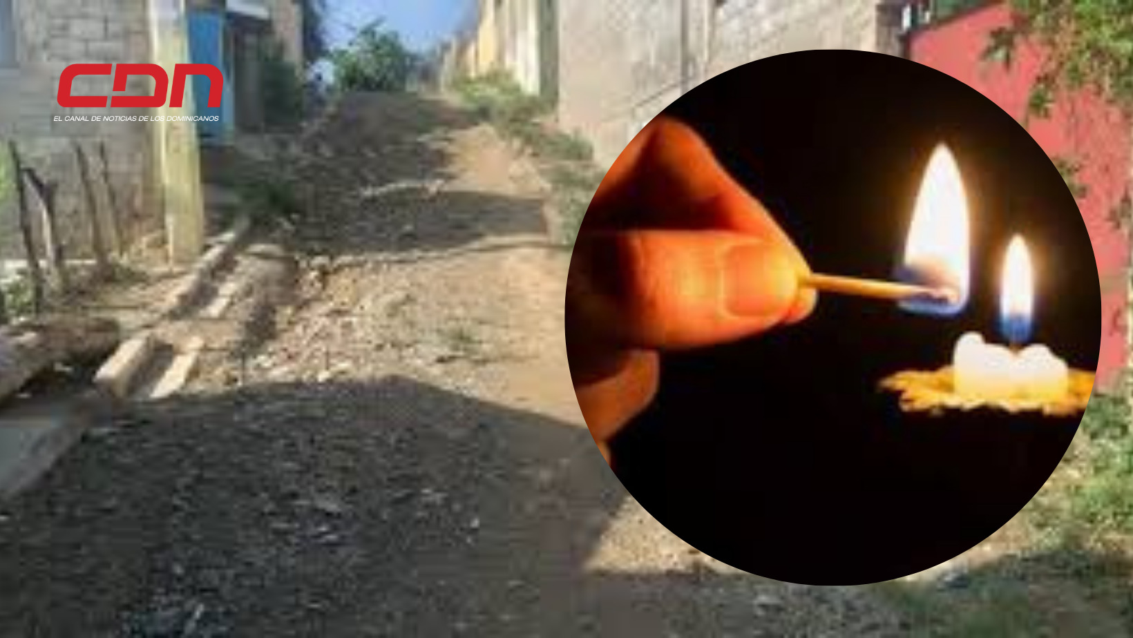 Reclaman por asfaltado de sus calles y cese de los apagones. Foto: CDN Digital