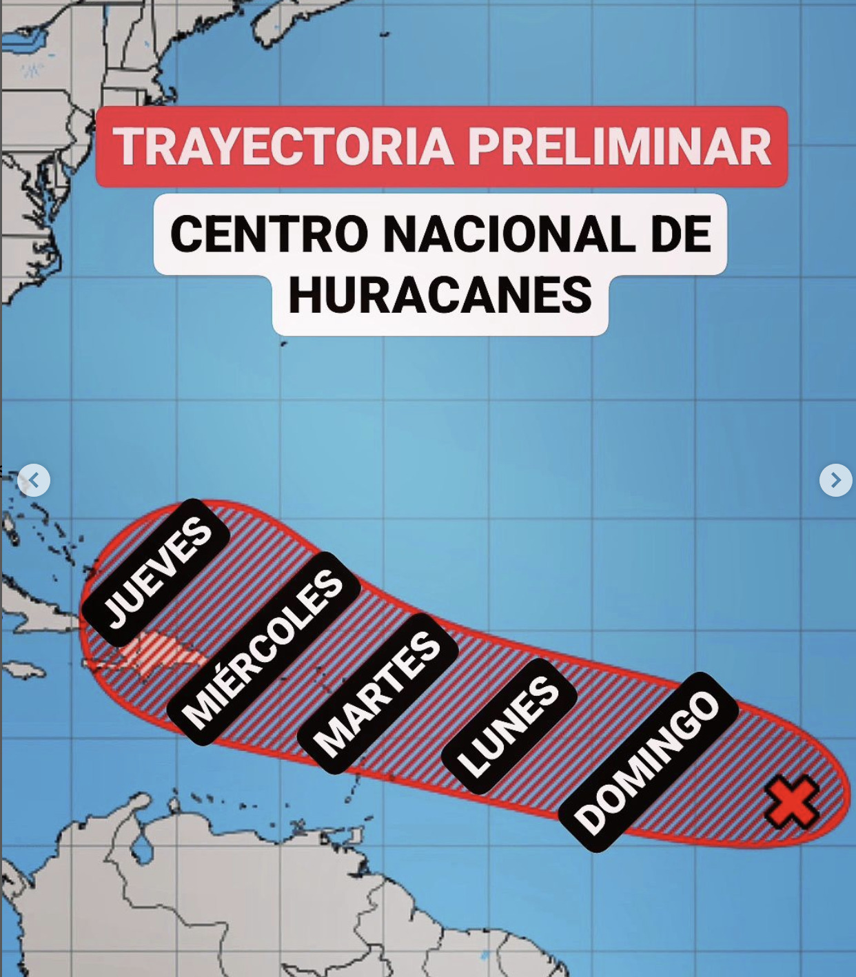 Meteorologia vigila onda tropical que puede convertirse en ciclón tropical en 48 horas