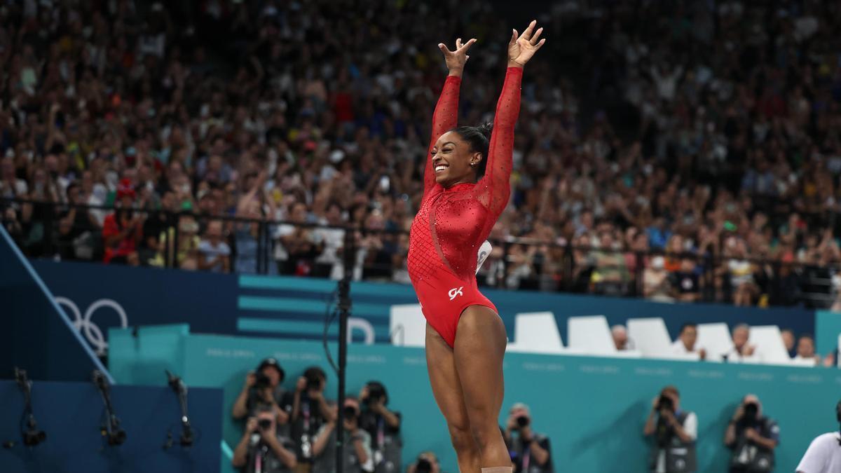 Simone Biles logra su tercera medalla de oro de los Juegos Olímpicos de París