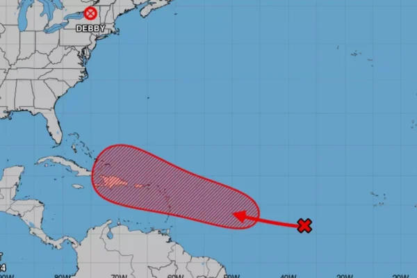 Onda tropical con cada vez mayor probabilidad de alcanzar la categoría de huracán tropical. Foto: Fuente externa 