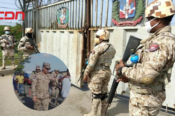 Durante su recorrido por la zona, José Rodríguez Coste,  visitó el paso fronterizo entre República Dominicana y Haití. Foto: CDN Digital 