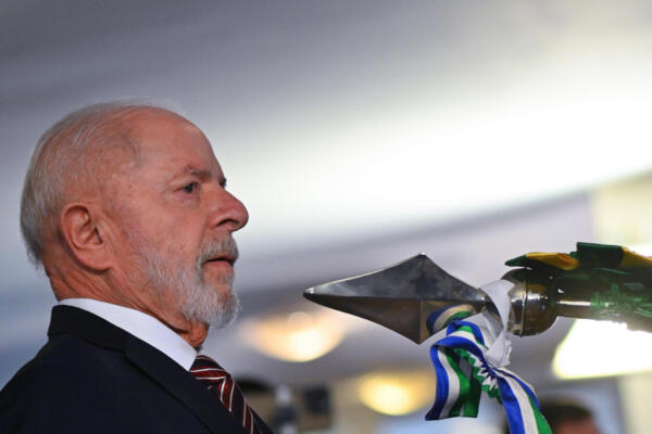 Fotografía de archivo del 28 de agosto de 2024 del presidente de Brasil, Luiz Inácio Lula da Silva, en la ceremonia de conmemoración de los 25 años del Ministerio de Defensa, en Brasilia (Brasil). EFE/ Andre Borges