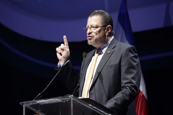 El presidente de Costa Rica, Rodrigo Chaves