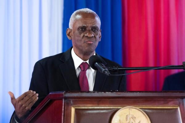 Edgar Leblanc Fils, Presidente del Consejo Presidencial de Transición de la República de Haití. EFE.