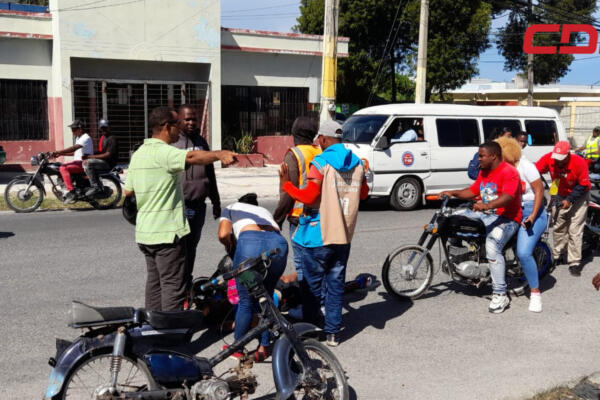 Rafael Pérez, fue el hombre que resultó herido en el accidente registrado en Barahona. 