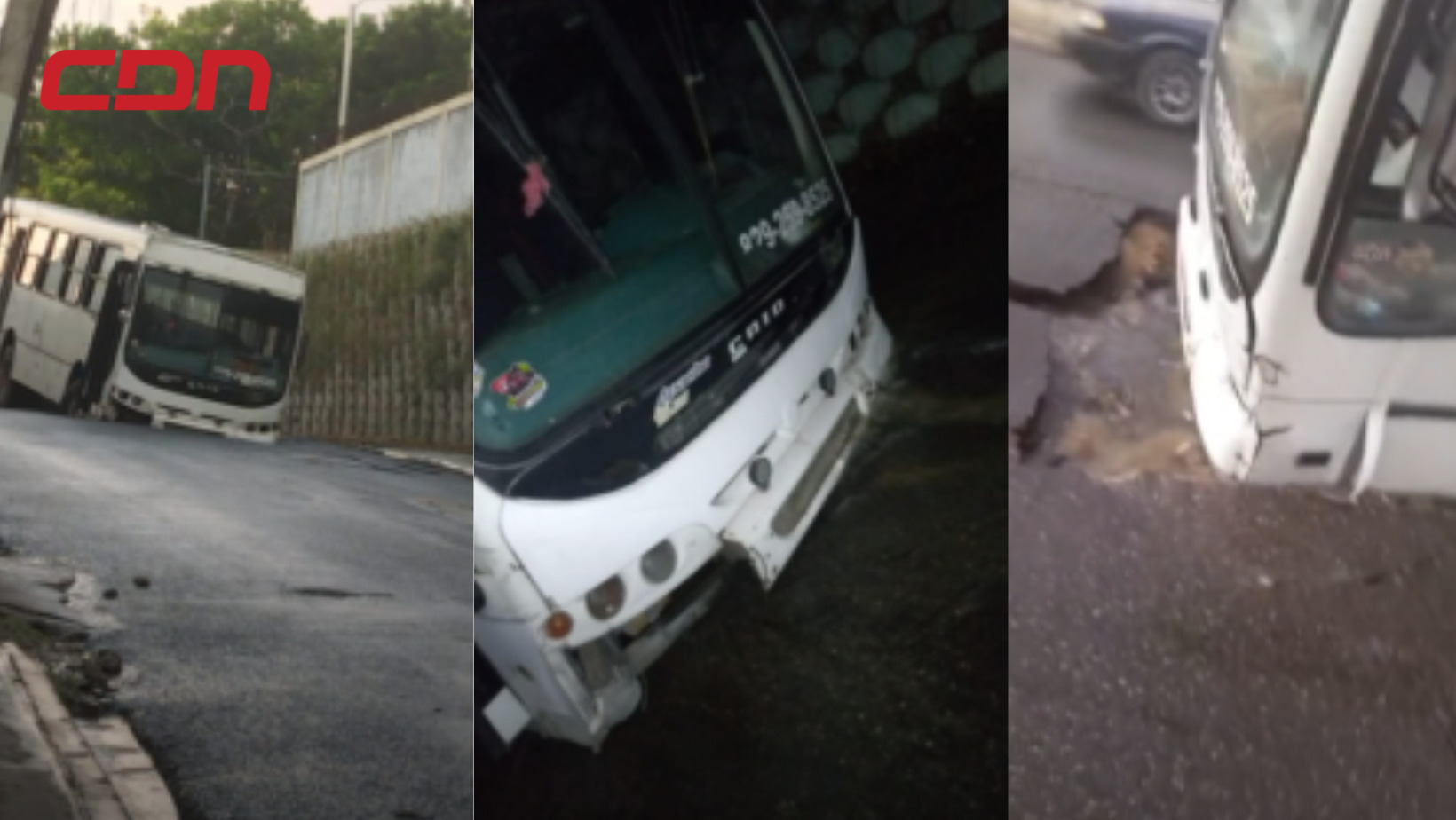 El autobús es utilizado para trasladar a empleados de la zona franca de Matanzas.