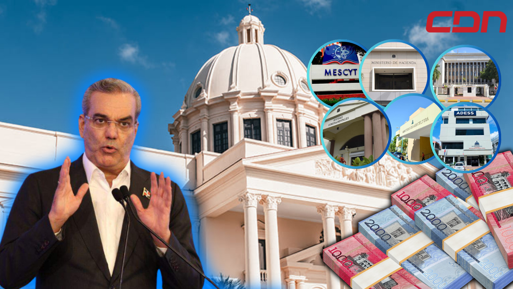 Presidente Abinader y las unificaciones y eliminaciones de instituciones e República Dominicana. Foto CDN Digital