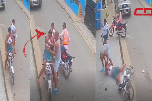 Mujer agredida por hombre a plena luz del día. Foto CDN Digital
