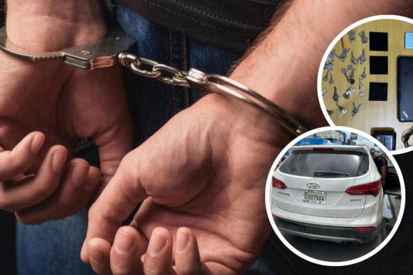 El detenido es acusado de robos a mano armada, estafas e invasiones de propiedades privadas, etc. Foto CDN Digital