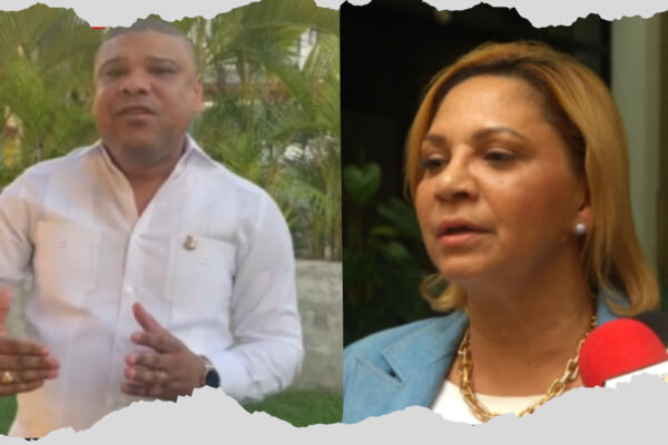 Soyara Suárez, del Partido Revolucionario Moderno (PRM) y Ramón Raposo, del Partido Revolucionario Dominicano (PRD).