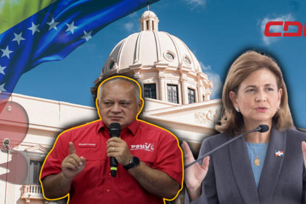 Declaraciones de la vicepresidenta Raquel Peña tras declaraciones de Diosdado Cabello, ministro de Defensa de Venezuela. Foto CDN Digital