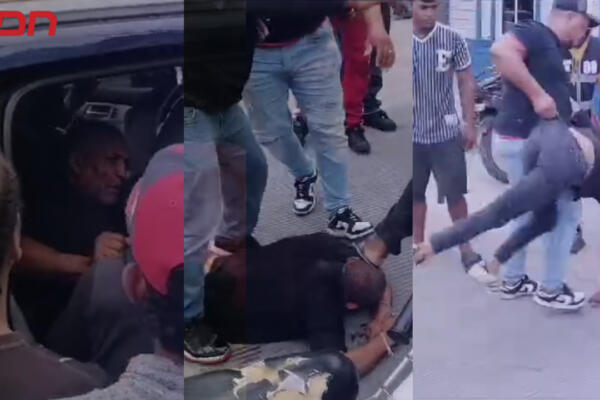 Video | Con un concierto de trompadas y patadas reciben al ladrón en destacamento de Navarrete