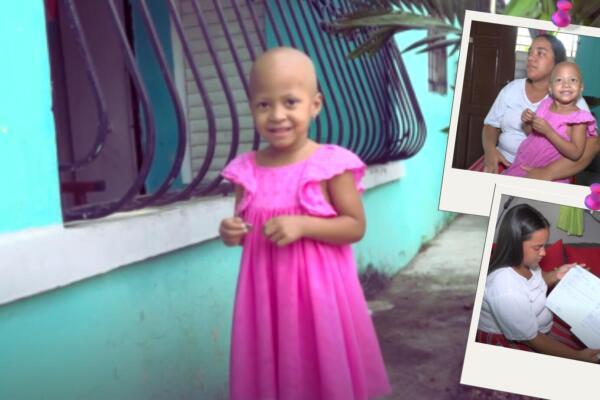 Jeritza Altagracia Marte, niña de cuatro años diagnosticada con cáncer 