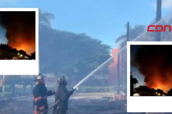 Incendio en hotel de Punta Cana. Foto: CDN Digital 