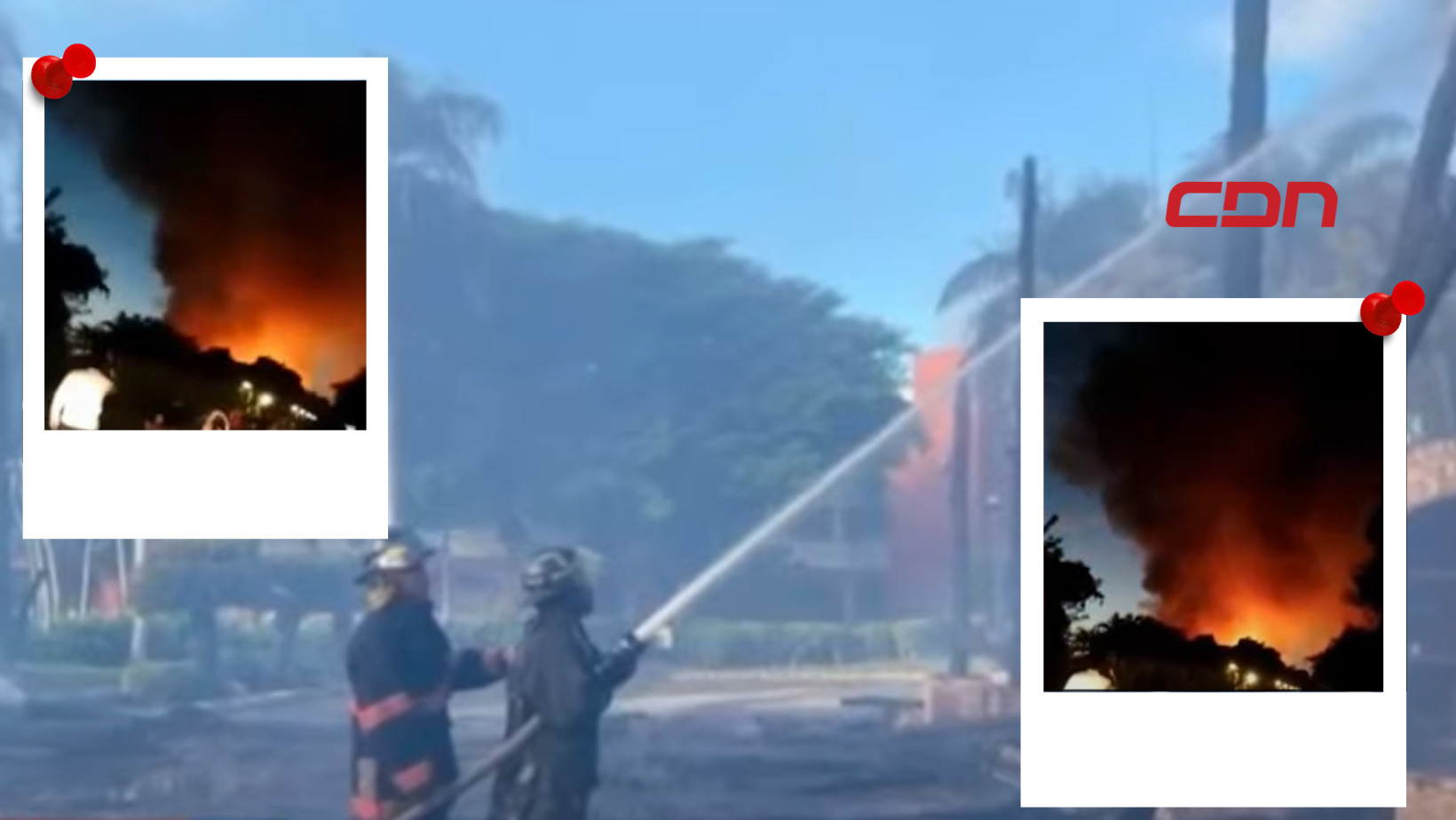 Incendio en hotel de Punta Cana. Foto: CDN Digital