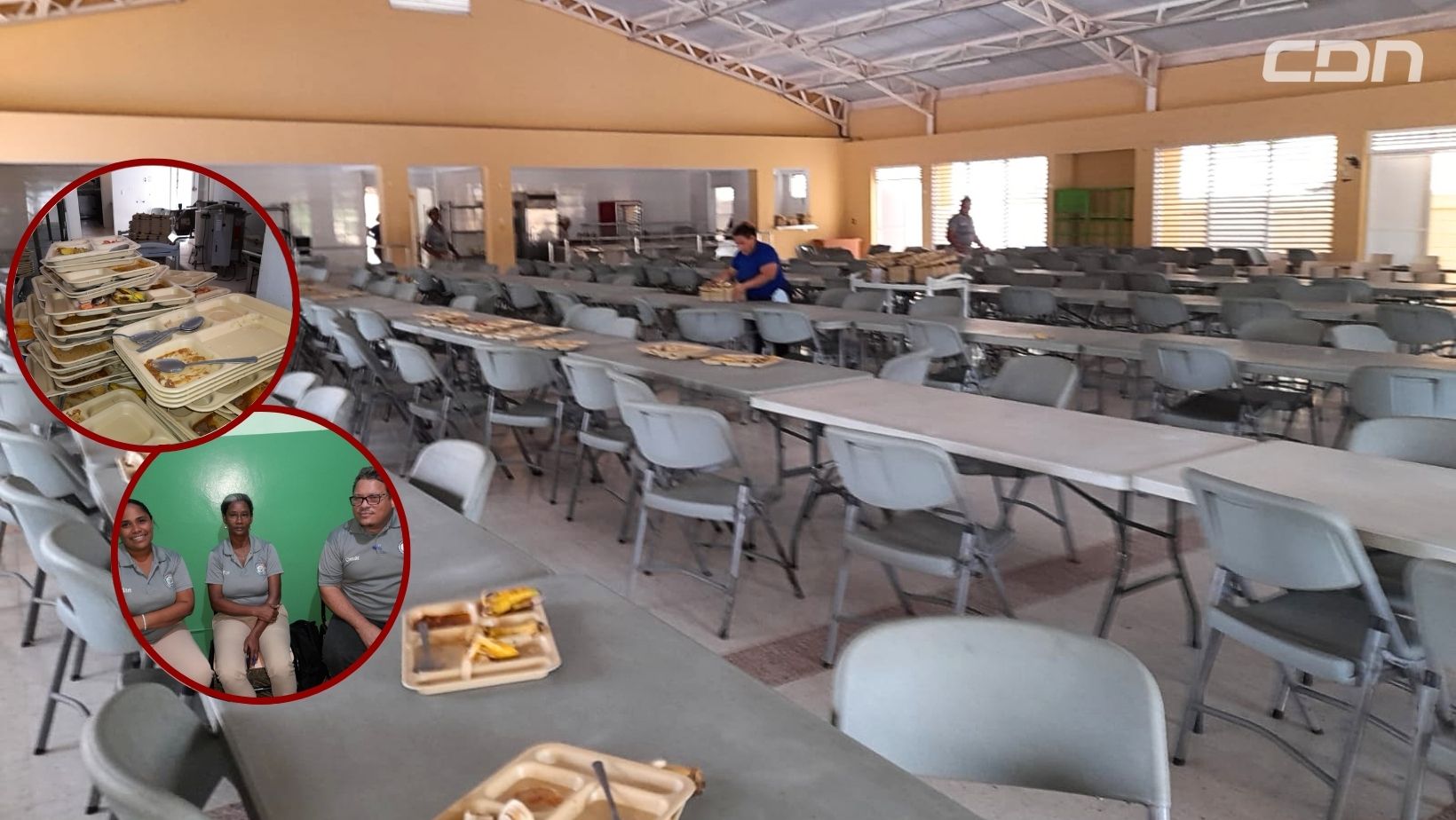 Docentes de escuela en Barahona realizan labores de limpieza ante la falta de conserjes