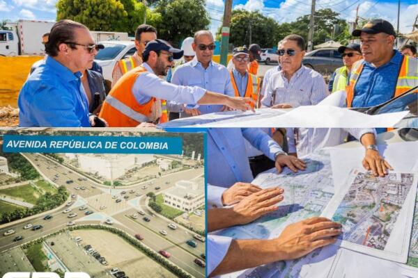 MOPC realiza trabajo para solución vial en avenida República de Colombia