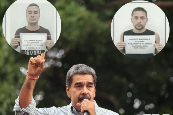 Nicolás Maduro llama terroristas a los españoles apresados. 