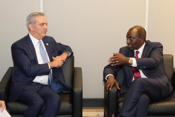 Presidentes de Kenia y RD se reúnen en la ONU para discutir seguridad en Haití