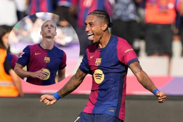 Raphinha anotó tres rente al Real Valladolid