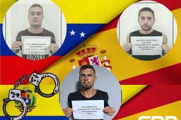Gobierno venezolano apresa a dos españoles. 