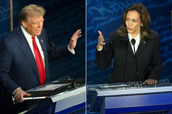 Debate presidencial entre Donald Trump y Kamala Harris.