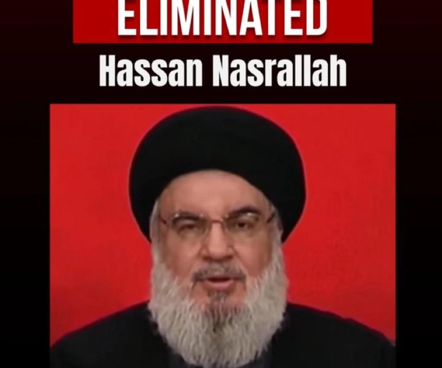 Hezbolà confirma la muerte de su Líder Supremo, Hassan Nasrallah, después de que Israel dijera que lo mató ayer en los ataques a su bunker ayer en Beirut, capital del Líbano.