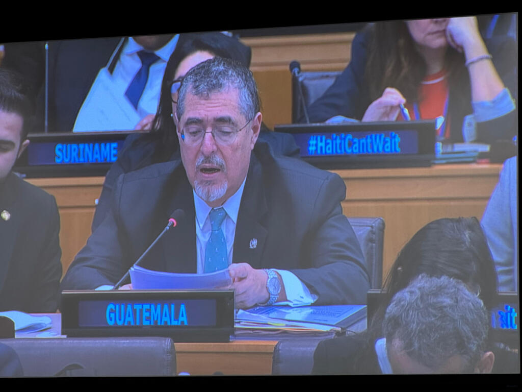 Arévalo participó en la Reunión de Alto Nivel del Grupo Asesor Especial sobre Haití del ECOSOC