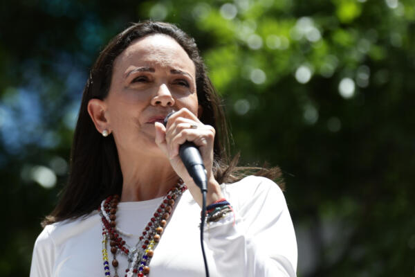 Líder opositora venezolana, María Corina Machado. 