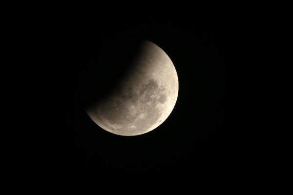 Eclipse parcial de luna. EFE.