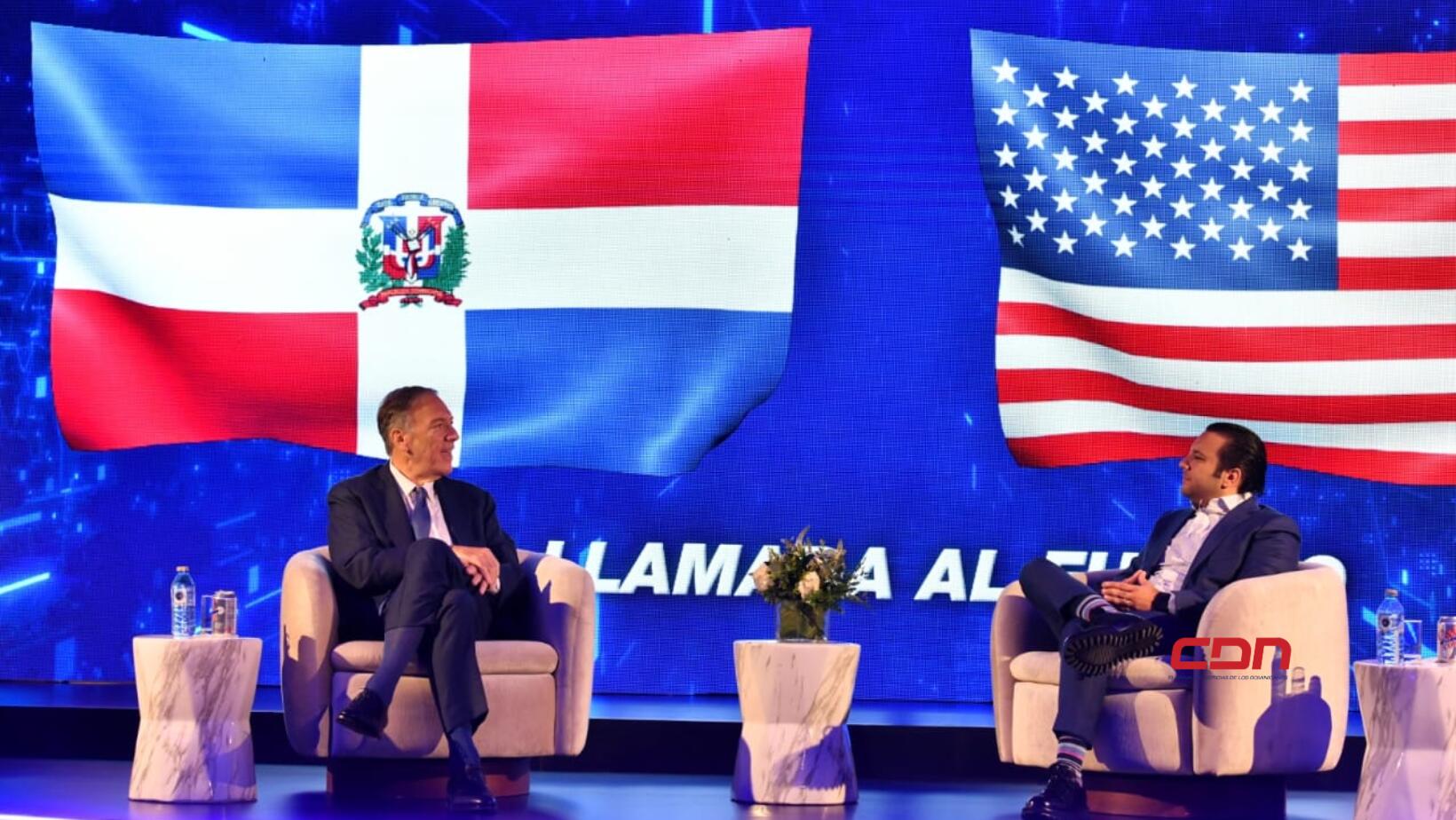 Jochy Gómez con Mike Pompeo